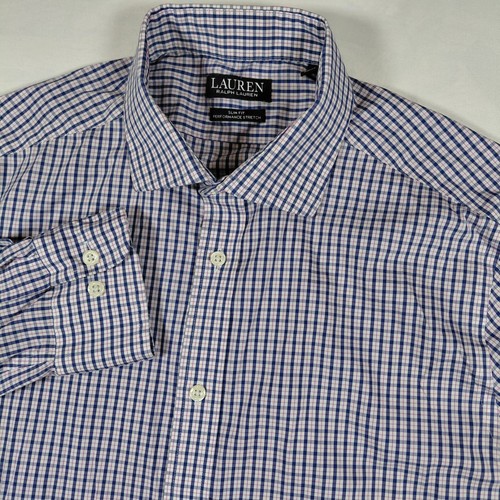 Lauren Ralph Lauren, Lauren Ralph Lauren Black Label Mens Large Slim Fit Performance Button Shirt