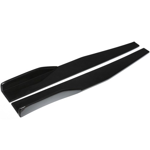 2PCS Universal Car Side Skirts Rocker Splitters Diffuser Winglet Wings 74.5CM - Picture 8 of 18