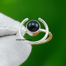 Black Onyx Gemstone 925 sterling silver handmade Gift Ring US size 5 to 13