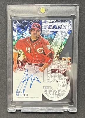 2026 Topps Baseball Series 1 Joey Votto 1/10 Auto Die Cut Handsigned 75 Years