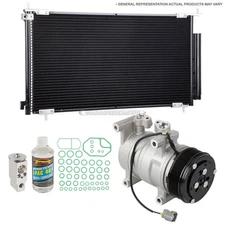 For Mitsubishi Outlander A/C Kit w/ AC Compressor Condenser & Drier CSW