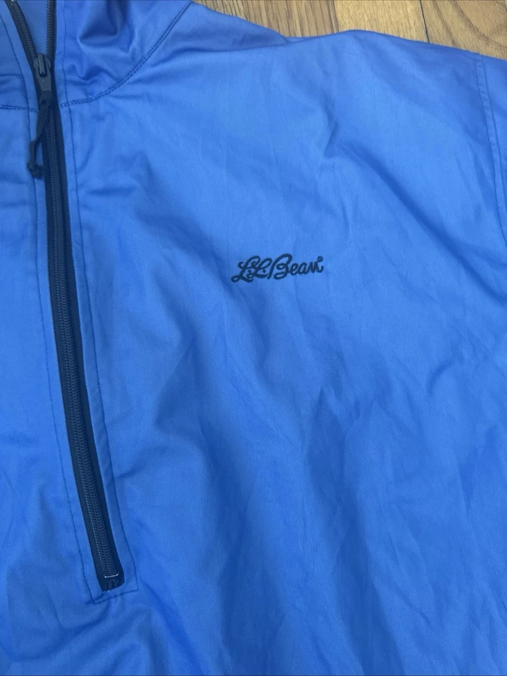 LL Bean Women's Wind Stopper Gore 1/4 Zip Blue Vintage Size L/Reg - Image 4 of 4