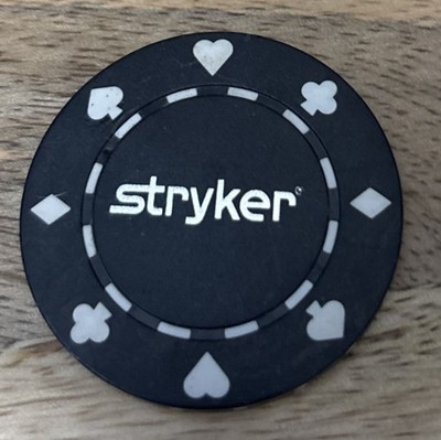 Vintage Unidentified Casino Roulette Poker Gaming   Stryker  Casino Chip