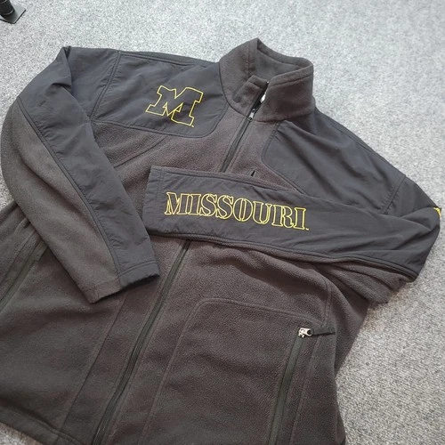 Columbia Missouri Tigers Full Zip Fleece Jacket Mens XXL Black XM6203 Mizzou - product listing photo