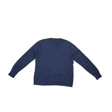J.Crew Mens Navy Blue Marl 100 Cotton Crewneck Sweater Large Lightweight