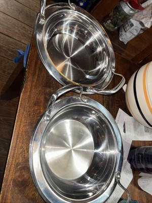 2 x Wolfgang Puck Cafe Collection 10 Buffet Servers  Stainless Steel 032007