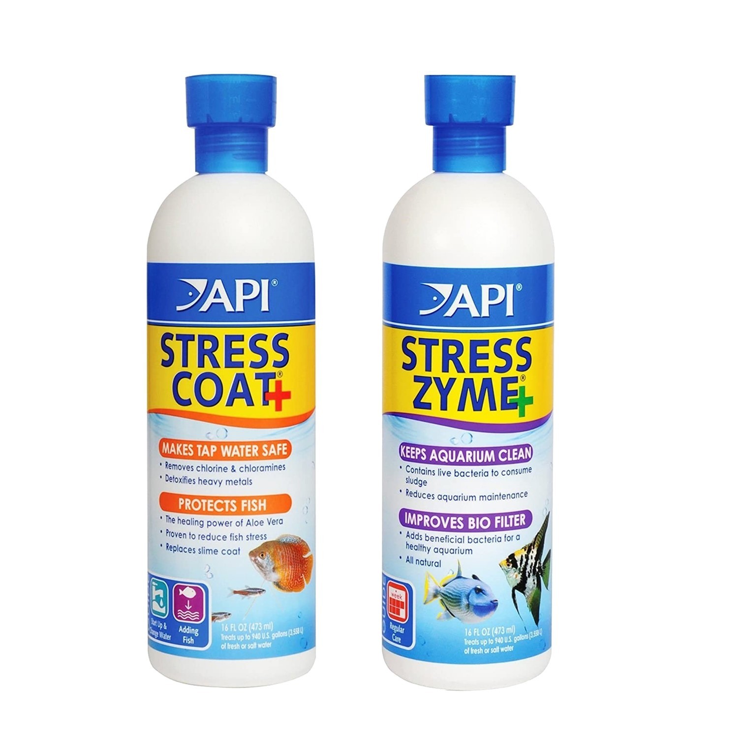API Stress Coat 473ml + API Stress Zyme Confezione 473ml - Condizione Acquario
