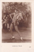 VINTAGE JOSEPHINE BAKER REAL PHOTO POSTCARD DANCING IN COSTUME WHIMSICAL PARIS