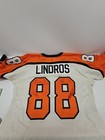 Vintage Philadelphia Flyers Eric Lindros Jersey Starter Autographed Sz M Dirty!