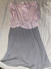 Vintage Two Ton Dress Very Light Weight 100 Polyester See Description