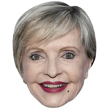 Florence Henderson (Smile) Celebrity Mask, Flat Card Face, Fancy Dress Mask