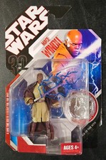 Star Wars 30th Anniversary 6 Mace Windu Action Figure New MOC Coin 2007