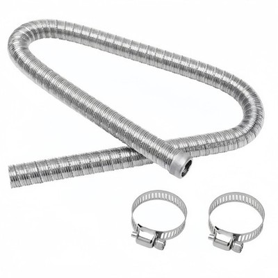 304 SS Auspuffrohrverlängerung 22mm 100cm mit Feingewinde für Eberspacher