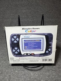 Wonder Swan Crystal Black handheld console New Japanese 4