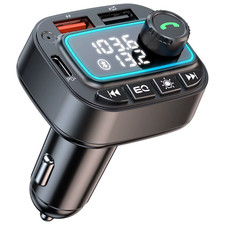 Car Charger Bluetooth 5.3 FM Transmitter 30W USB C Car Adapter Wireless Radio MP