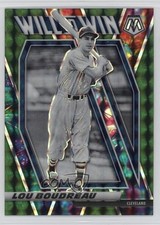 2021 Panini Mosaic Will to Win Green Mosaic Prizm Lou Boudreau #WTW11 HOF 0u66