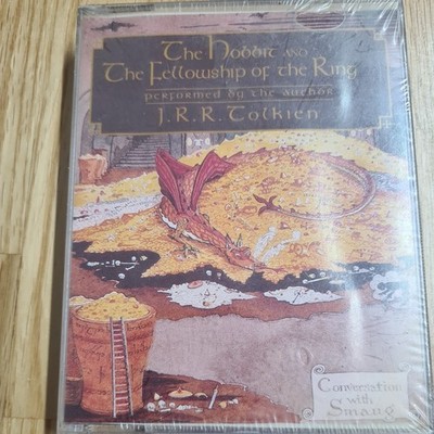 RARE JRR Tolkien Reads The Hobbit & The Fellowship of the Ring Caedmon Cassette 