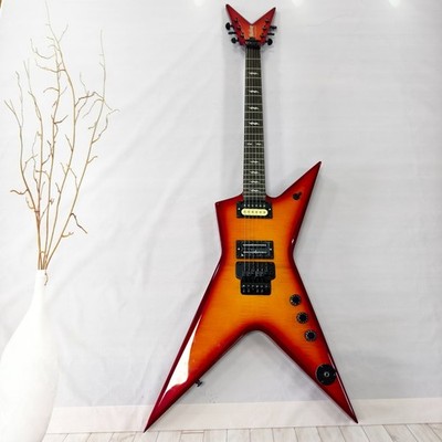 Ship US Washburn Dimebag Darrell Signature ElectricGuitar Red Flame Burst Finish