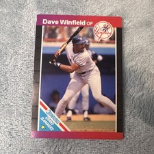 Donruss Dave Winfield #6 Yankees MLB Baseball 1988 Grand Slammers Insert