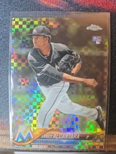 SANDY ALCANTARA 2018 Topps Chrome XFRACTOR Refractor RC Rookie Card . rookie card picture
