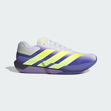 adidas ADIZERO Dropset Pro Training Shoes in Blue and Solar Lemon All Sizes