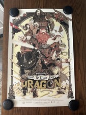 How to Train Your Dragon Mondo 24x36 Poster Patrick Connan Limited Edition Print