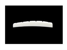 Radiused Slotted Bone Nut for Fender Guitars Bleached
