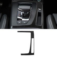 For Audi Q5 2018-2021 Central Console Carbon Fiber Gear Shift Panel Frame Trim