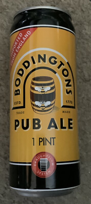 Boddingtons Pub Ale  1 Pint Beer Can Imported From England