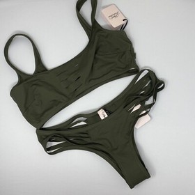 Agent Provocateur Dakotta Khaki Bikini Set 2/1 NWT