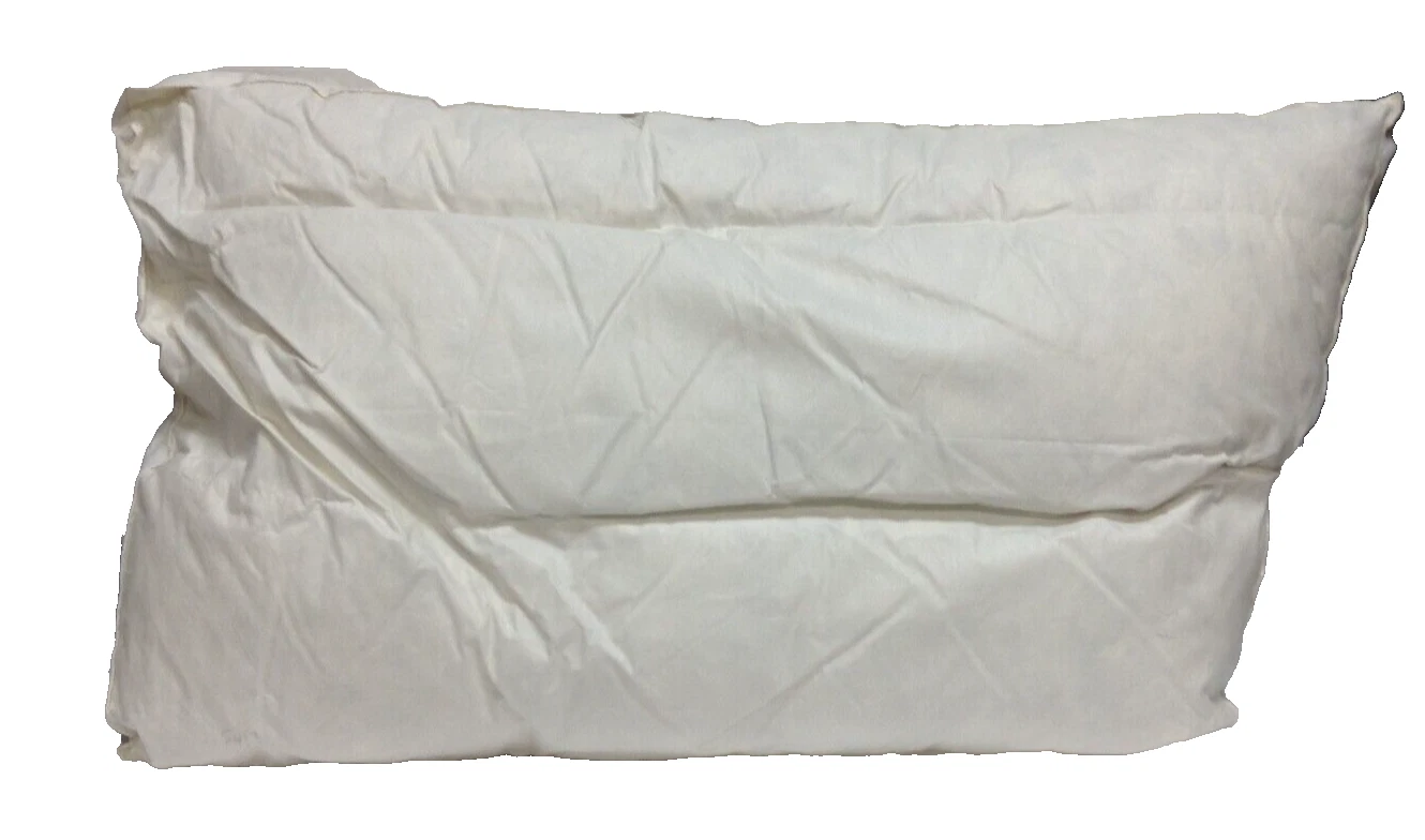 Pottery Barn REPLACEMENT Sectional Sofa Sm slanted back pillow 32x20 DOWN INSERT