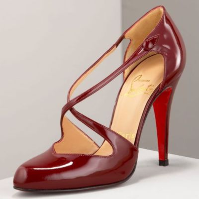 靴 Christian Louboutin Jenlove - 100 mm Strappy pumps - Kid leather - Black - Women