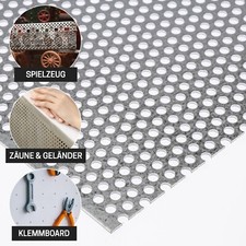 Lochblech z.B. für Geländer EVH8-32 (Ellipse) 1,5mm Edelstahl 1000mm div Breiten