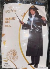 Harry Potter Hogwarts Hooded Wizard Robe Cloak Kids One Size Spirit Halloween