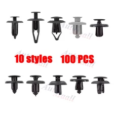 100pcs Bumper Fender Screw Rivet Fastener Clip Set For Toyota Camry Corolla RAV4