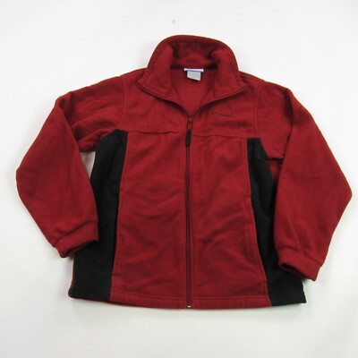 Columbia Jacket Girls 14/16 Long Sleeve Pockets Lightweight Fleece
