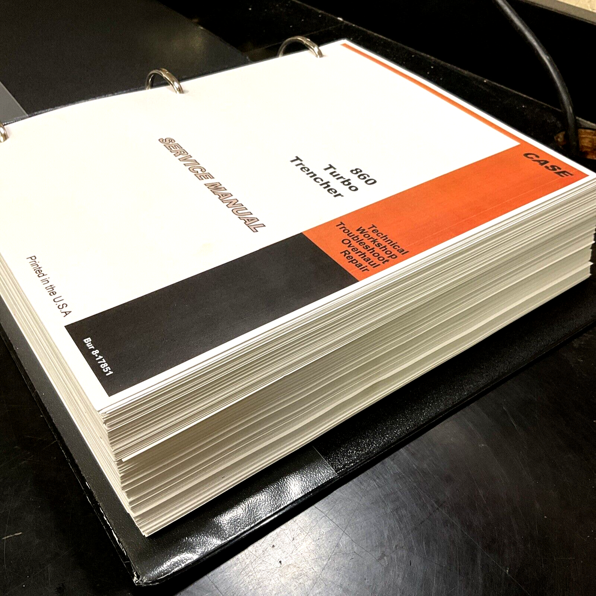 CASE 860 TURBO TRENCHER SERVICE REPAIR SHOP MANUAL INCLUDES