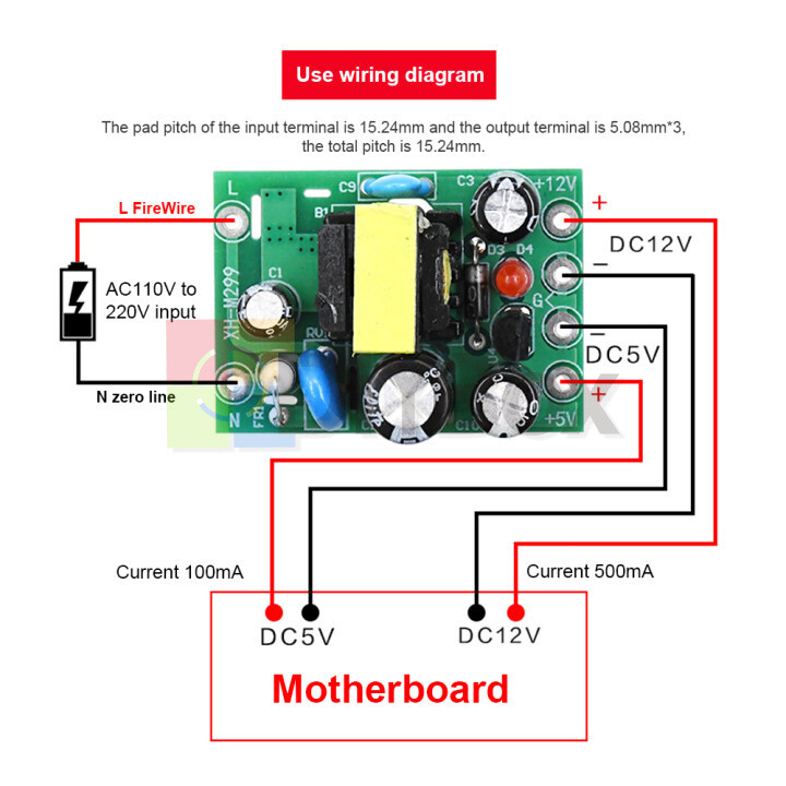 Bordstract AC To DC 5V Power Supply Converter - 2A Or 5A With Overload/Short Circuit Protection (110V-220V Input)
