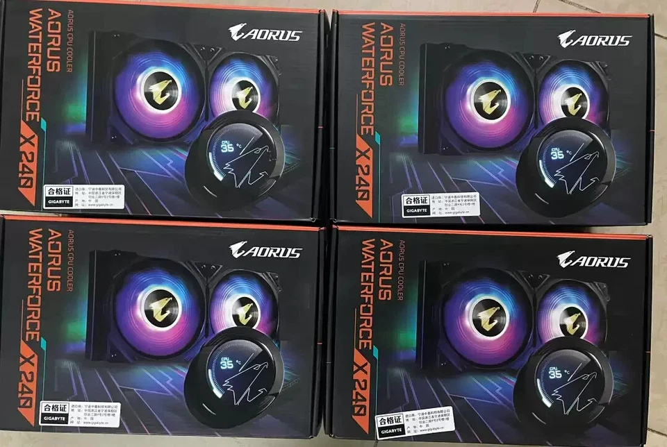 GIGABYTE AORUS Waterforce X240 Water Cooling Liquid Cooler Intel AMD 120mm - Image 3 of 4