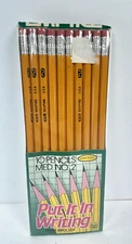 10 Vintage EMPIRE Non-toxic #2 Pencils Pack Made in U.S.A SEALED Berol USA PMA
