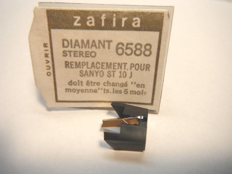 NOS ZAFIRA 6588 SANYO ST10J PHONOGRAPH NEEDLE STYLUS 712D7