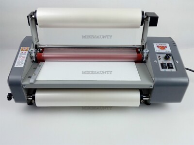 Latest Version Four Rollers Hot And Cold Roll New 13'' Laminating Machine qz