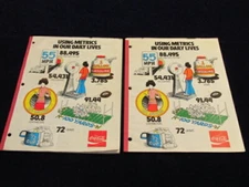2 Vintage Coca Cola Using Metrics in Our Daily Lives School Notebook Coke Q537