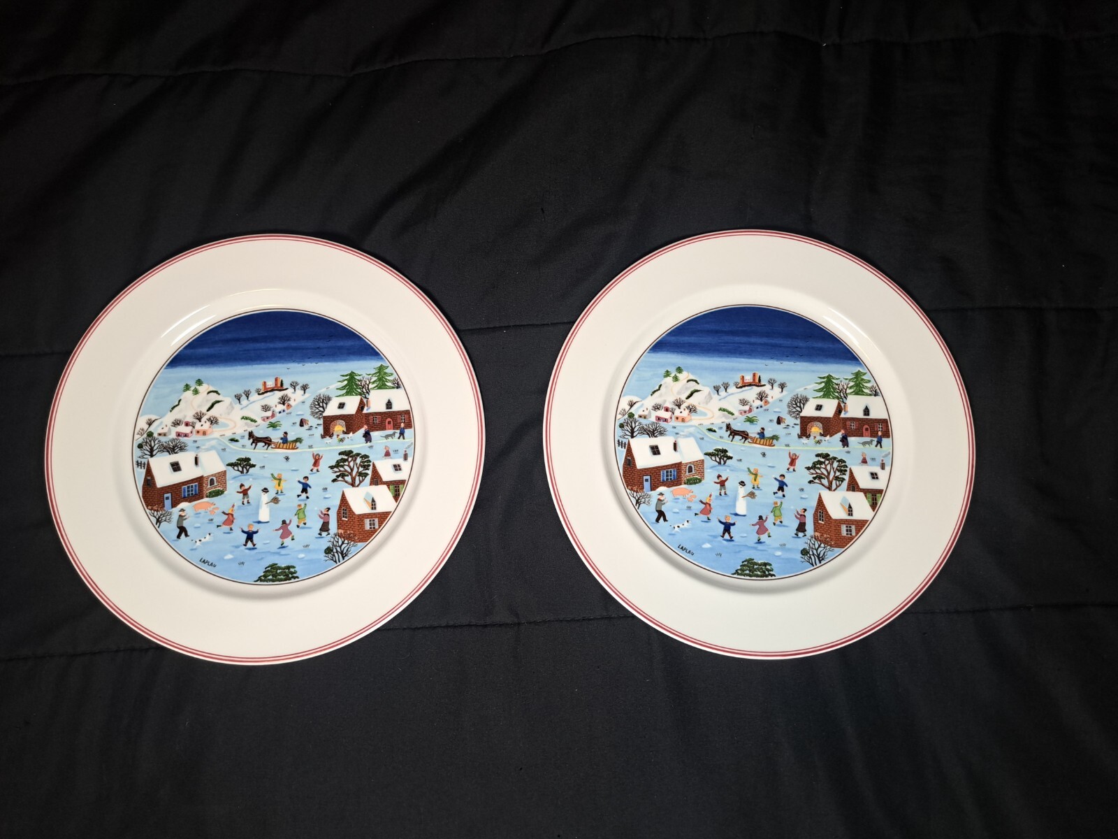 Two Villeroy & Boch Naif Christmas 10.5
