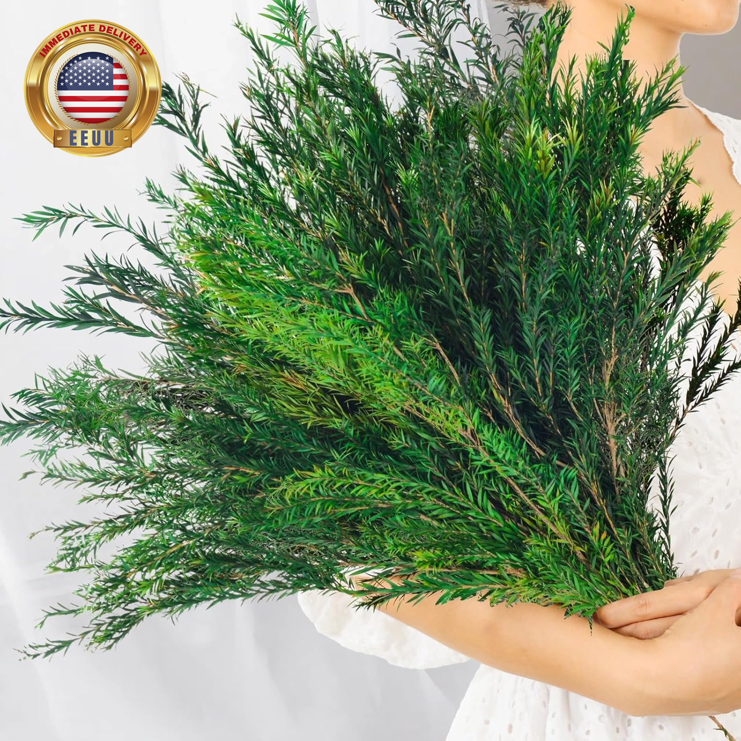 Dried Greenery Stem for Vase Home Decor, 5-6Oz Lenght 17.5