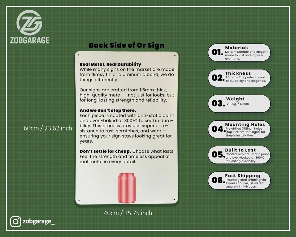 Vintage  Cordial Campari Art Deco Hourglass Heavy Metal Sign - (60X40 CM) - Image 4 of 4