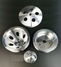 Big Block Chevy SWP Power Steering Water Pump Crankshaft Alternator Pulley Kit