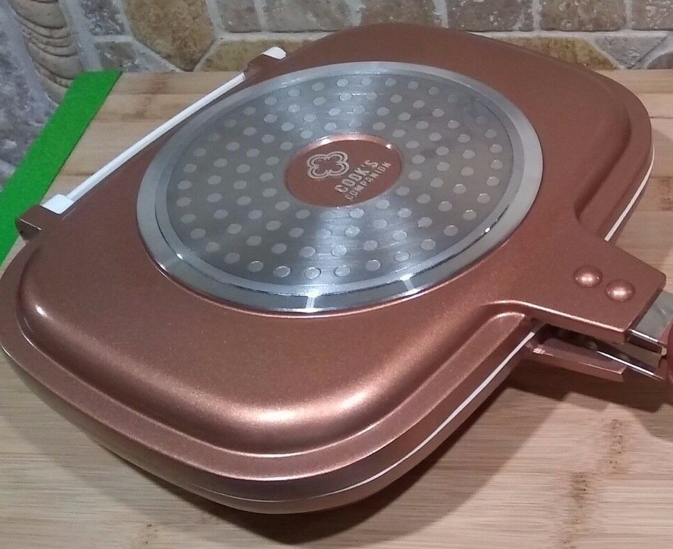 New Cook's Companion Flip Pan Low Pressure Cooking Induction Ceramic