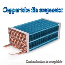 Small Air-cooled Water-cooled Copper Pipe Copper Drain Condenser in Freezer