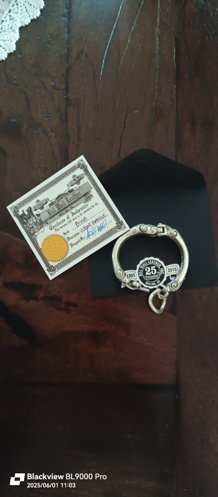 BILL WALL LEATHER UJOINT BANGLE - image 1